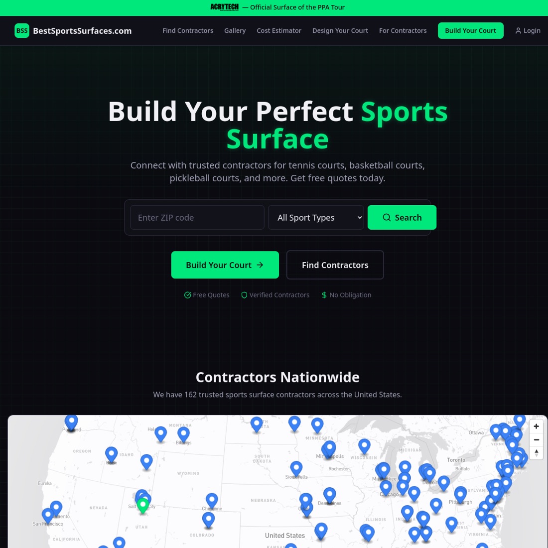 Best Sports Surfaces website
