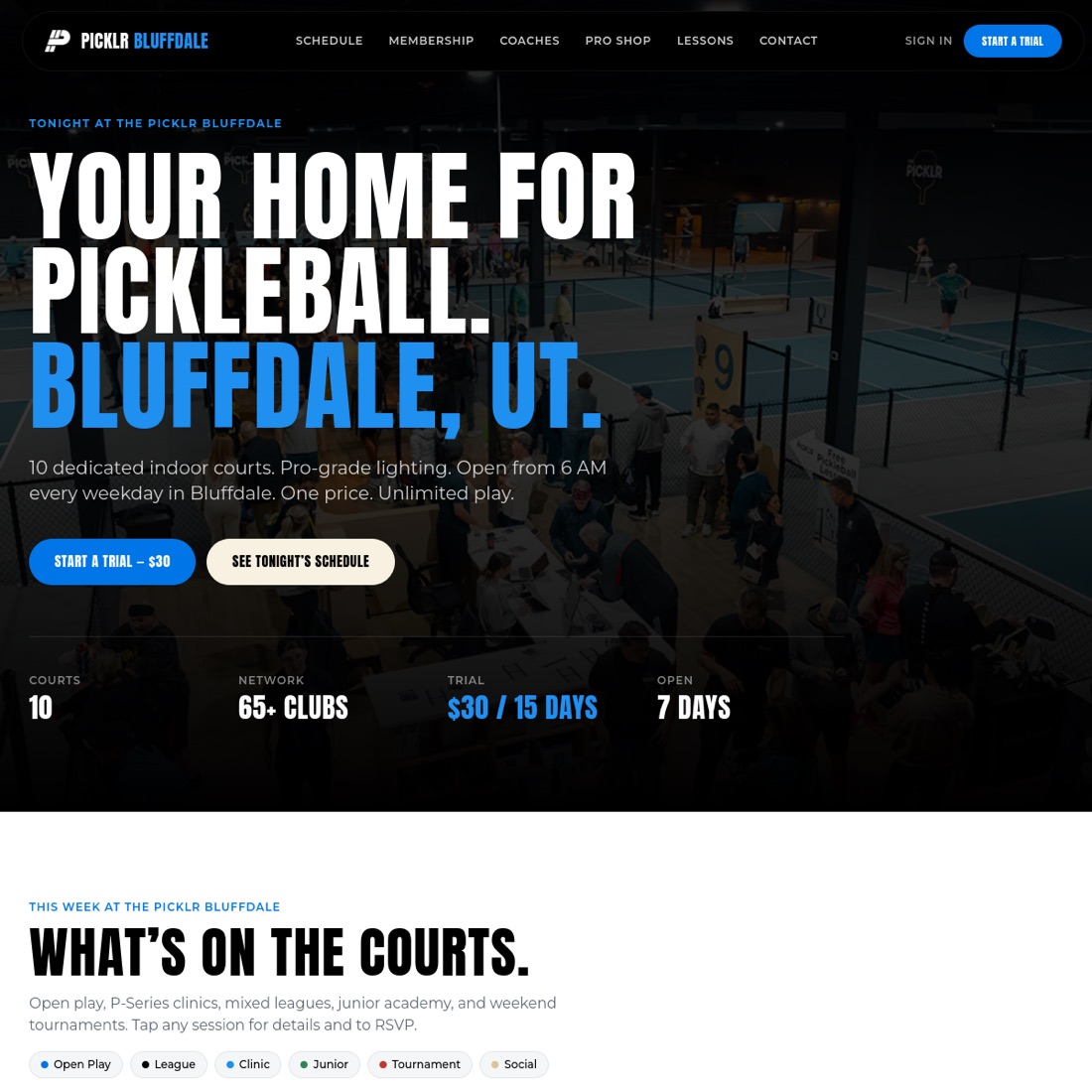 The Picklr Bluffdale website