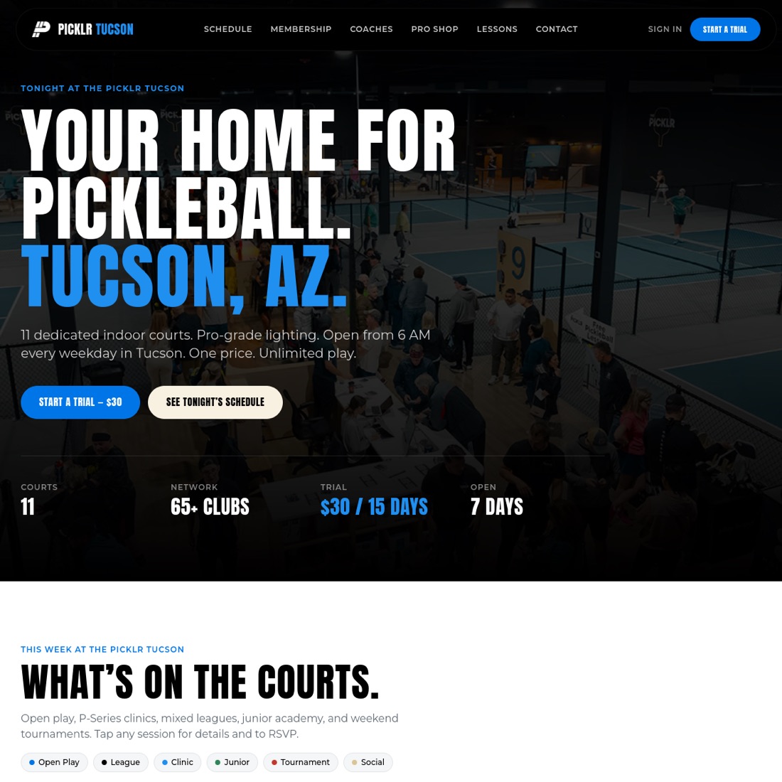 The Picklr Tucson website